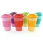 VASO TERMICO PLASTICO MANGA SILICONA Y TAPA