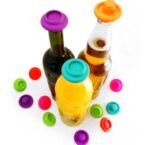 TAPON SILICONA 3 EN 1 X2 PARA BOTELLAS DE AGUA VINO O CERVEZA - Imagen 5