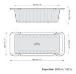 BUDINERA MOLDE DE SILICONA 1000CC - Imagen 6
