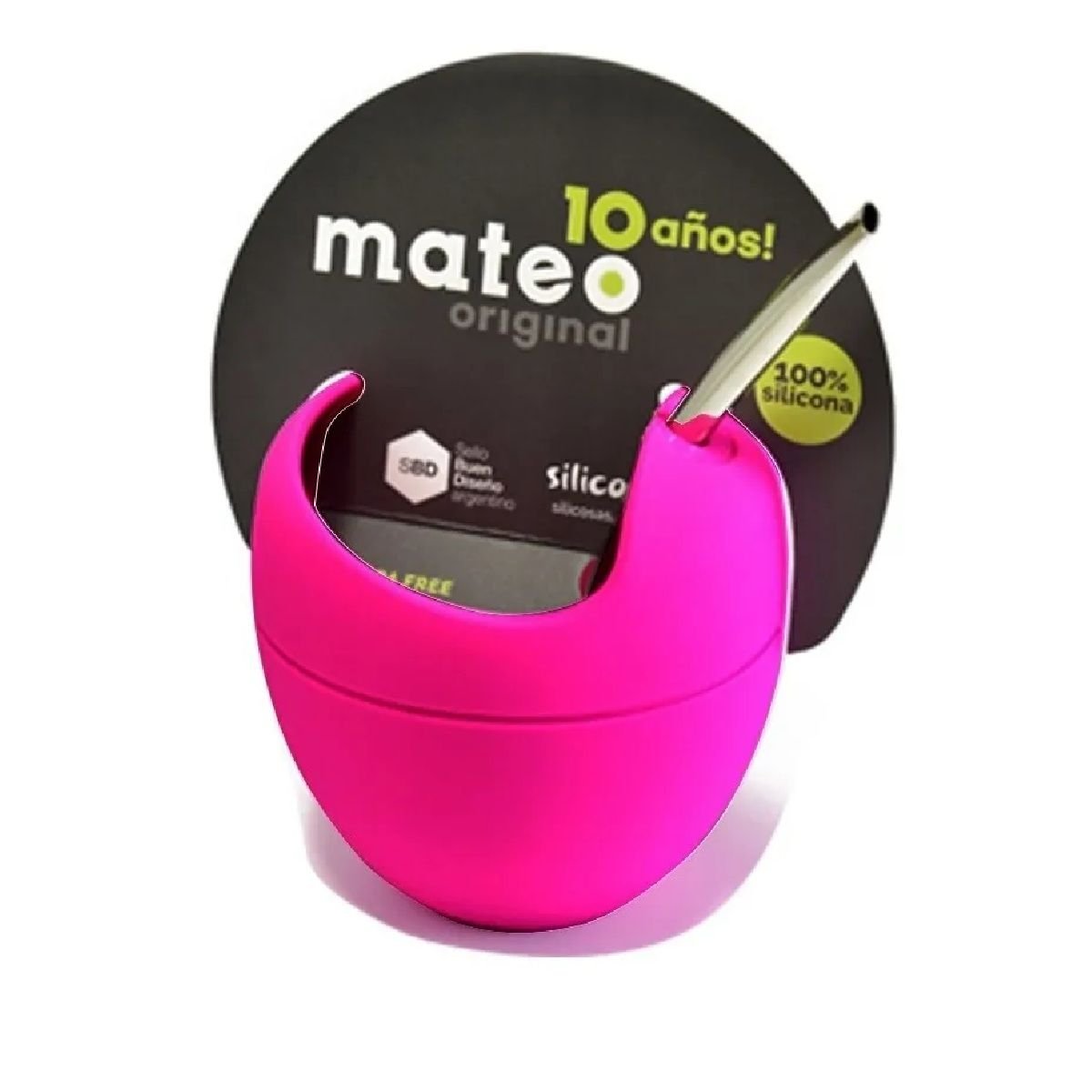 00704FUC mate mateo de silicona c/bombilla tamaño tradicional