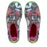 pantuflas floripondias abrigadas con suela de goma la
