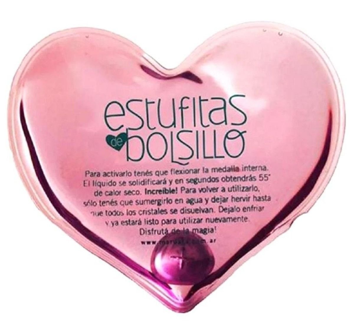 03082 Estufita de Bolsillo Calentador de Manos calor instantaneo - Imagen 1