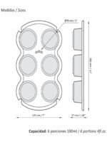 MUFFINERA SILICONA PARA 6 UNIDADES - Imagen 3