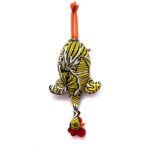 dispenser de bolsas gallina etelvina amarilla con