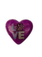 CALENTADOR MANOS ESTUFA INSTANTANEA CORAZON CON FUNDA DE PELUCHE VIOLETA - Imagen 2