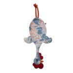 Dispenser organizador de bolsas gallina Etelvina Celeste flores