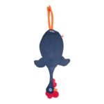 Dispenser organizador de bolsas gallina Etelvina Negra con lunares azules
