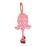 Dispenser Organizador de Bolsas Gallina Etelvina Círculos Rosa y Blanco