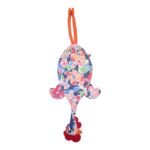 Dispenser Organizador de Bolsas Gallina Etelvina Flores Rojo y Azul