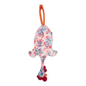 Dispenser Organizador de Bolsas Gallina Etelvina Hojas Blanco y Rojo