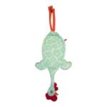 Dispenser organizador de bolsas gallina Etelvina Floreada verde