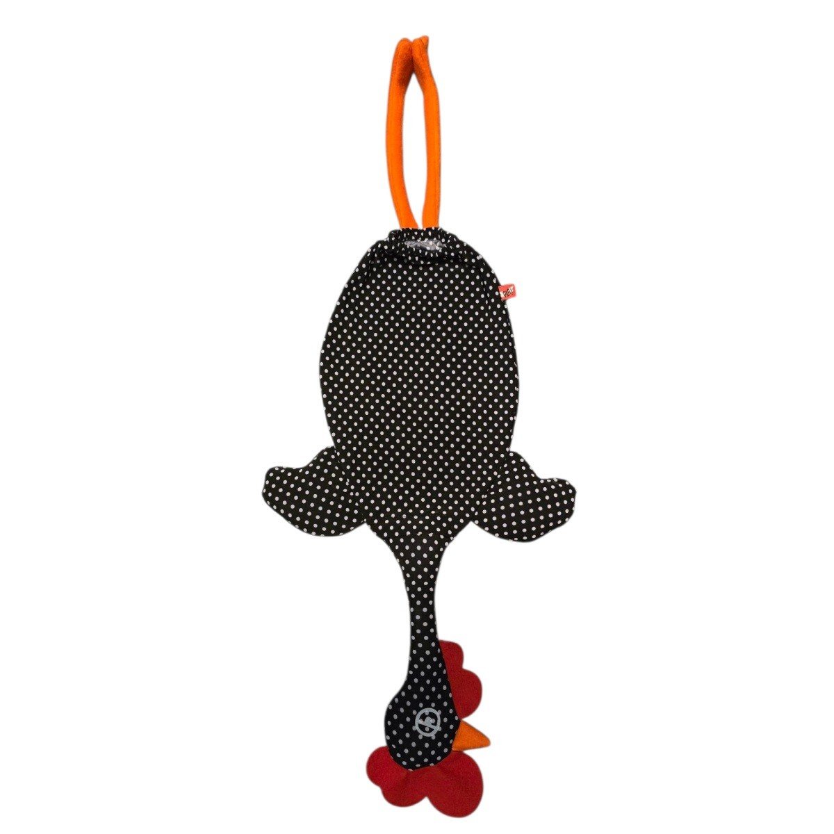 Dispenser organizador de bolsas gallina Etelvina Negra lunares blancos Dispenser organizador de bolsas gallina Etelvina Negra lunares blancos