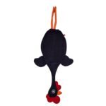 Dispenser organizador de bolsas gallina Etelvina negra lunares violeta
