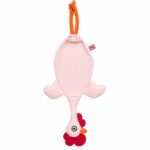 Dispenser organizador de bolsas gallina Etelvina Rosa lunares Rosas