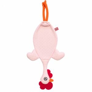 Dispenser organizador de bolsas gallina Etelvina Rosa lunares Rosas