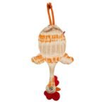 Dispenser organizador de bolsas gallina Etelvina con machas marron y beige