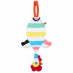 Dispenser Organizador de Bolsas Gallina Etelvina Rayada Coral y Verde