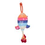 Dispenser Organizador de Bolsas Gallina Etelvina Manchas Naranja y Fucsia